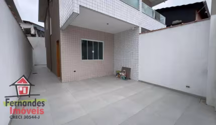 Sobrado novo individual  com 2 suítes à venda, 79 m² por R$ 490.000,00  Tude Bastos (Sítio do Campo) Praia Grande SP