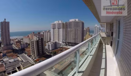 Apartamento novo vista mar  com 3 dormitórios à venda, 101 m² por R$ 630.000 - Ocian - Praia Grande/SP
