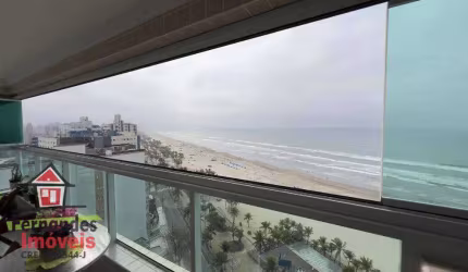 Apartamento alto padrão frente mar com 3 dormitórios 95% porteira fechada à venda  112 m² por R$ 1.490.000  Mirim  Praia Grande SP