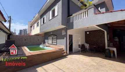 Sobrado com piscina próximo da praia 3 dormitórios à venda, 123 m² por R$750.000  Ocian  Praia Grande SP