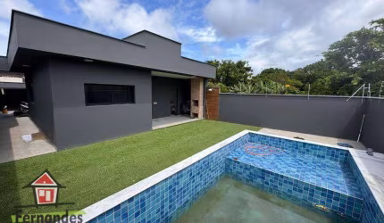 Casa nova com piscina  3 dormitórios à venda, 146 m² por R$ 589.000 Cibratel II Itanhaém/SP.