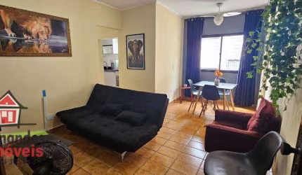 Apartamento mobiliado lateral vista mar com 2 dormitórios para alugar definitivo pacote 60 m² por R$ 2.600 mês  Aviação  Praia Grande SP