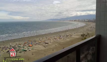 Cobertura Duplex frente mar com 3 dormitórios à venda, 238 m² por R$ 2.120.000  Canto do Forte  Praia Grande SP