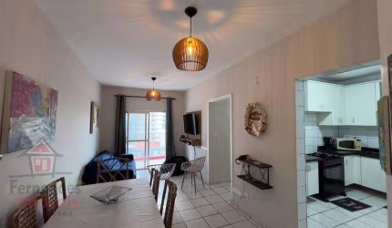 Apartamento vista mar mobiliado  com 2 dormitórios sendo 1 suíte aluguel definitivo pacote 82 m² por R$ 2.900 mês  Aviação  Praia Grande SP
