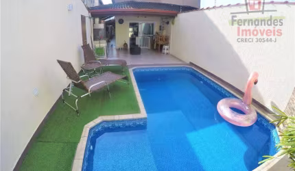 Sobrado com piscina 4 dormitórios c=à venda, 160 m² por R$ 1.640.000 - Canto do Forte - Praia Grande/SP