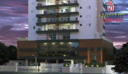 Apartamento em construção com 3 dormitórios à venda, 107 m² por R$ 903.000 no parcelamento direto - Vila Guilhermina - Praia Grande/SP