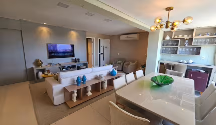 apartamento para alugar, 3/4 sendo 1 suíte,  mobiliado, alto, Alphaville