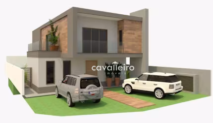 Casa com 4 dormitórios no Cond. Bosque de Itapeba, 280 m² - Maricá/RJ