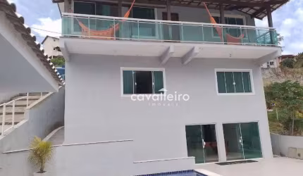 Próximo ao Farol de Ponta Negra, 3 Suítes, Piscina, Sauna e Churrasqueira! Vista Incrível! Maricá - RJ