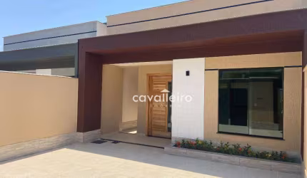 QUATRO QUARTOS EM  ITAIPUAÇU, ÁREA GOURMET, 120 m² por R$ 695.000 - Jardim Atlântico Central  - Maricá/RJ