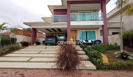 CASA DE LUXO, MOBILIADA NO LANDSCAPE MARICÁ. 5 QUARTOS 4 SUÍTES, PISCINA &amp; ÁREA GOURMET