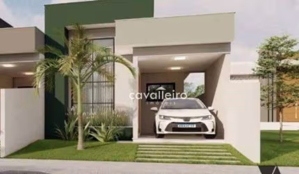 Casa com 2 quartos sendo 1 suíte, com 80 m²,   à venda por R$ 450.000 - Guaratiba - Maricá/RJ