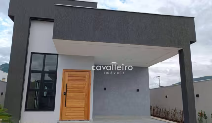 Casa com 3 Quartos, sendo 1 Suíte, em Condomínio Fechado, à venda por R$ 580.000 em Ubatiba , Maricá - Rj