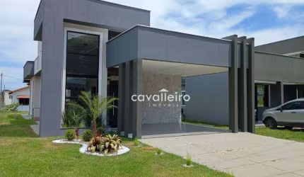 Casa em Condomínio Fechado, 3 quartos sendo 1 suíte, com área gourmet, à venda por R$ 600.000 , Maricá - Rj