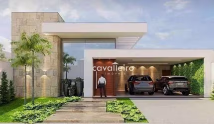 Casa Linear, em Condomínio Fechado, com 100 m² , à venda por R$ 550.000,00 , Maricá - Rj