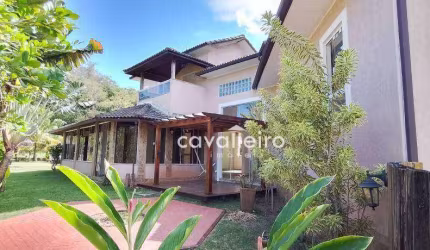 CASARÃO EM TERRENO DE 1.000m² NO COND. PEDRA VERDE,MARICÁ – SUÍTE COM HIDRO, PISCINA E ÁREA GOURMET!