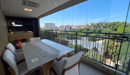 Apartamento decorado com varanda gourmet no Jd São Paulo