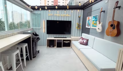 Apartamento garden semi mobiliado em Santana