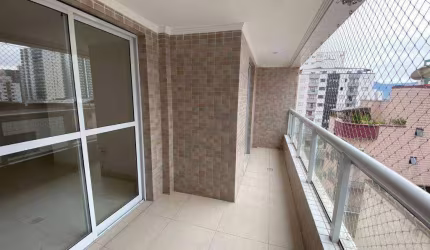 Apartamento 2 dormitórios, 1 suíte, 1 vaga, varanda, à venda, 70 m² por R$ 400.000 - Ocian - Praia Grande/SP