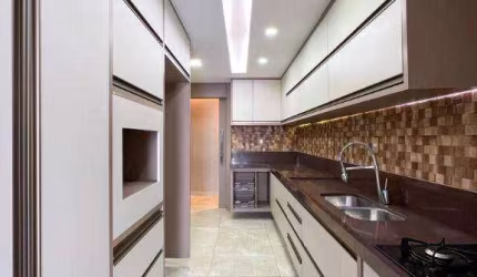 Apartamento com 3 dormitórios , 129 m² , R$ 1.100 mil  - Forte - Praia Grande/SP
