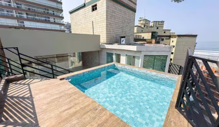 Cobertura com 3 dormitórios à venda, 232 m² por R$ 1.580.000 - Tupi - Praia Grande/SP