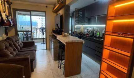 Apartamento com 2 dormitórios para alugar, 67 m² por R$ 3.300/mês - Aviação - Praia Grande/SP