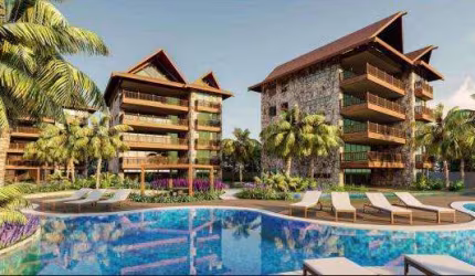 Apartamento de Praia para Venda em Aquiraz, Porto das Dunas, 4 dormitórios, 4 suítes, 6 banheiros, 4 vagas
