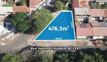 Terrenocom 476.5 m²  à Venda no Parque das Grevíleas I Parte - Maringá