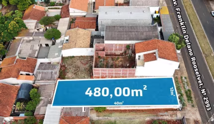 Terreno à venda em Maringá, Jardim São Francisco, com 480 m²