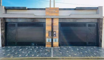 Casa para Venda em Praia Grande, Vilamar, 3 dormitórios, 2 suítes, 1 banheiro, 2 vagas