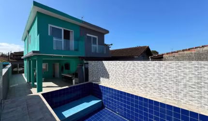 Casa para Venda em Itanhaém, Verde Mar, 3 dormitórios, 2 banheiros, 2 vagas