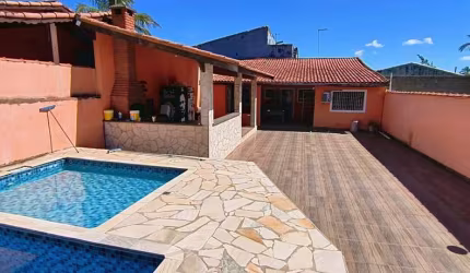 Casa para Venda em Itanhaém, Jardim Jamaica, 3 dormitórios, 1 banheiro, 10 vagas