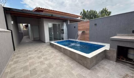Casa para Venda em Itanhaém, Bopiranga, 2 dormitórios, 1 suíte, 1 banheiro, 3 vagas