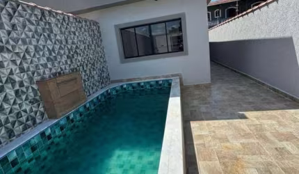 Casa para Venda em Itanhaém, Jardim Grandesp, 3 dormitórios, 2 suítes, 1 banheiro, 2 vagas