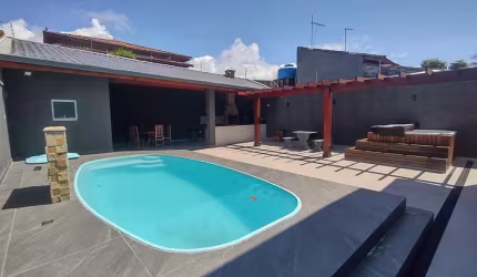 Casa Alto Padrão para Venda em Itanhaém, Jardim das Palmeiras, 4 dormitórios, 2 suítes, 5 banheiros, 4 vagas