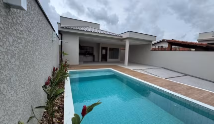 Casa Alto Padrão para Venda em Peruíbe, Nova Peruíbe, 3 dormitórios, 3 suítes, 2 banheiros, 5 vagas