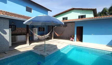 Casa para Venda em Itanhaém, Jardim das Palmeiras, 2 dormitórios, 1 suíte, 4 banheiros, 6 vagas