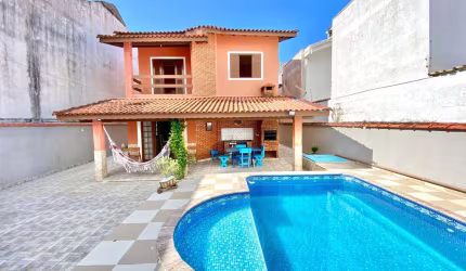 Casa para Venda em Itanhaém, Cibratel 2, 4 dormitórios, 1 suíte, 2 banheiros, 5 vagas