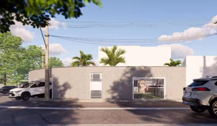 Casa para Venda em Itanhaém, Parque Augustos, 2 dormitórios, 2 suítes, 1 banheiro, 1 vaga