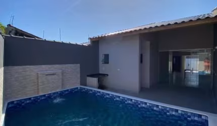 Casa para Venda em Itanhaém, Balneário Gaivotas, 2 dormitórios, 1 suíte, 1 banheiro, 3 vagas