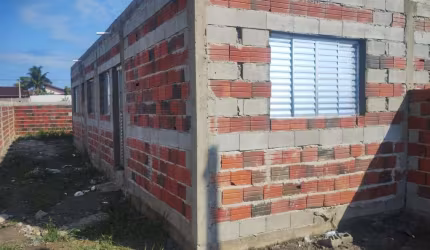 Casa para Venda em Itanhaém, Balneário Gaivotas, 2 dormitórios, 1 banheiro, 2 vagas