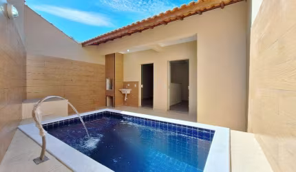 Casa para Venda em Mongaguá, Jardim Aguapeu, 3 dormitórios, 1 suíte, 1 banheiro, 2 vagas