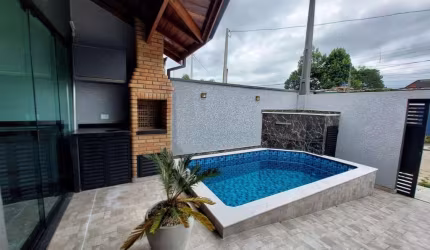 Casa para Venda em Peruíbe, Ribamar, 2 dormitórios, 1 suíte, 1 banheiro, 2 vagas