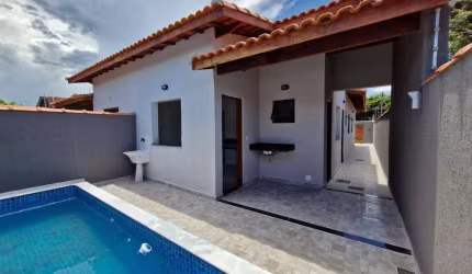 Casa para Venda em Itanhaém, Jamaica, 3 dormitórios, 1 suíte, 1 banheiro, 1 vaga