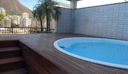 Cobertura para venda possui 260 metros quadrados com 3 quartos em Humaitá - Rio de Janeiro - RJ