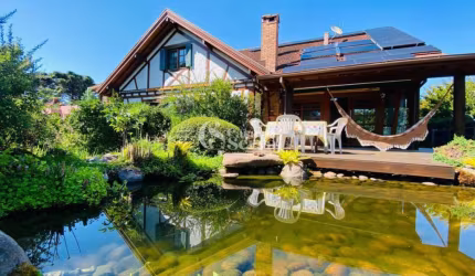 CASA ENXAIMEL ORIGINAL À VENDA EM NOVA PETRÓPOLIS/RS, Recanto do Sossego, Nova Petropolis - RS