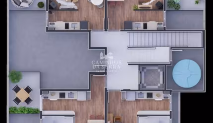 APARTAMENTO NA PLANTA STUDIO COM GARDEN, Pousada da Neve, Nova Petropolis - RS