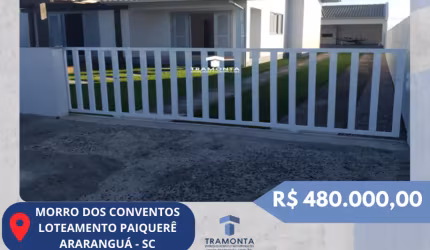 Casa Escriturada e Averbada à Venda - Morro dos Conventos, SC