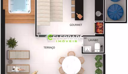 TRIPLEX NOVO BAIRRO ALTO! ALTO PADRÃO,03 QTOS,SUÍTE,TERRAÇO