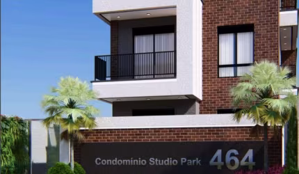 Apartamento Garden Studio de 1 quarto, sacada com churrasqueira no bairro Novo Mundo